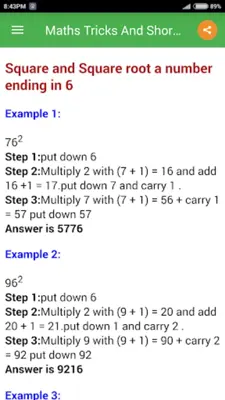 Maths Tricks And Shortcuts android App screenshot 0